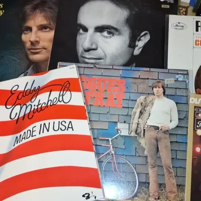 Sale Photo Thumbnail #980: Collection of french chanson and pop vinyl records