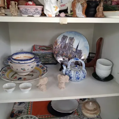 Sale Photo Thumbnail #994: French faience collection featuring quimper and rouen styles