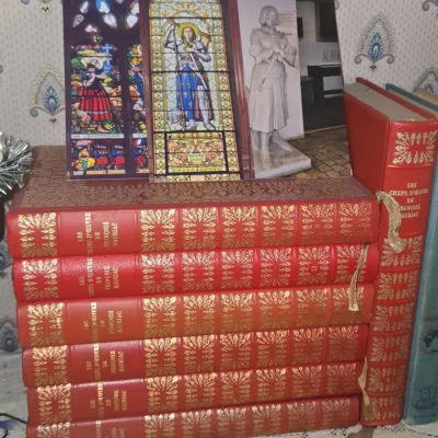 Sale Photo Thumbnail #996: Les chefs d oeuvre de franois mauriac leather bound set