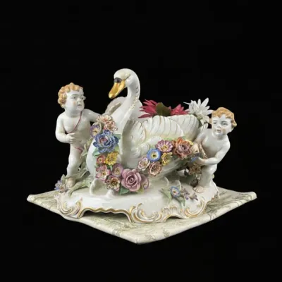 Sale Photo Thumbnail #1002: Richard klemm dresden german porcelain figural group