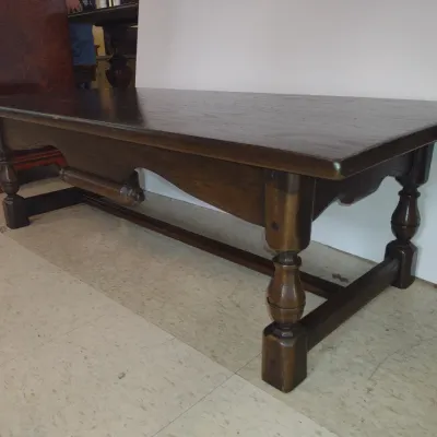 Heavy Wooden Coffee Table- Approx 47 3/4" x 22" x 15" Tall