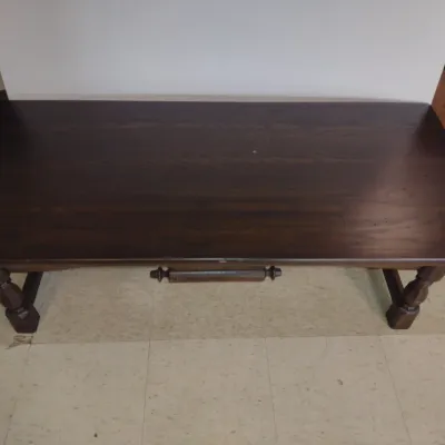 Heavy Wooden Coffee Table- Approx 47 3/4" x 22" x 15" Tall