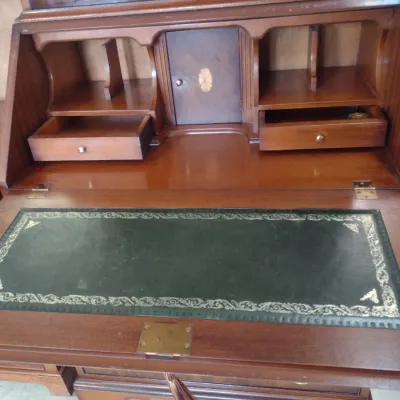 Vintage Drop Front Secretary with Hutch Top