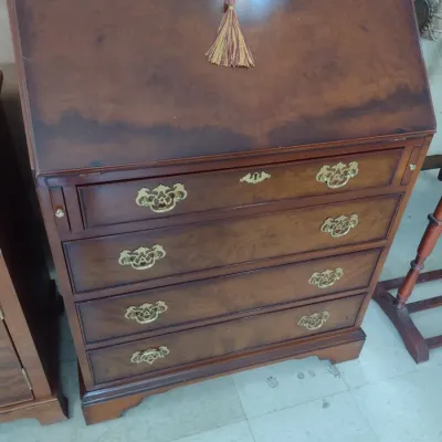 Vintage Drop Front Secretary with Hutch Top