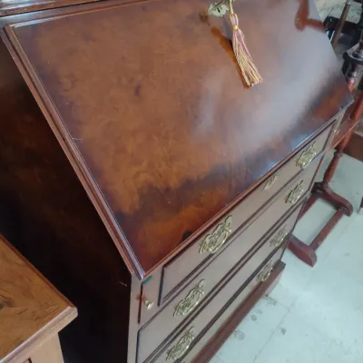 Vintage Drop Front Secretary with Hutch Top