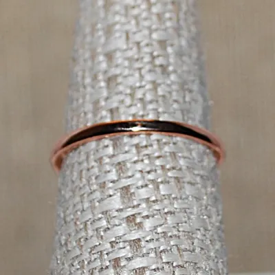 Size 7 Marked .925 - ROSE GOLD Setting RING with 5 Clear Stones in a Cluster Branch on a Rose Gold Band (2.7g)