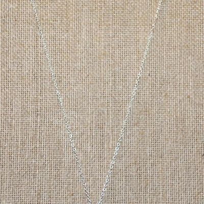 VINTAGE Style Double Square Block PENDANT (1" x 1") on a Silver Tone Necklace Chain 18" L