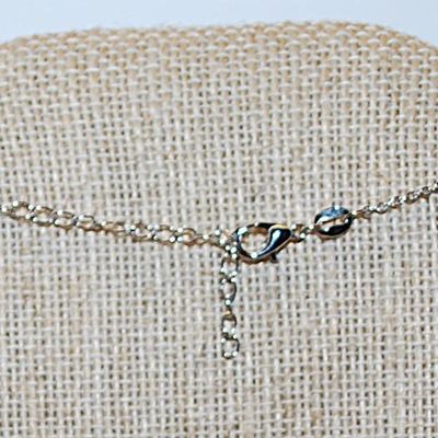 Small HEART Shape KEY PENDANT 1" x ½" on a Silver Tone Necklace Chain 16" L