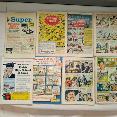 Vintage 1950s-1970s Comic Book Lot (8 Issues) - Dell, Atlas, DC, Marvel Silver/Golden Age
