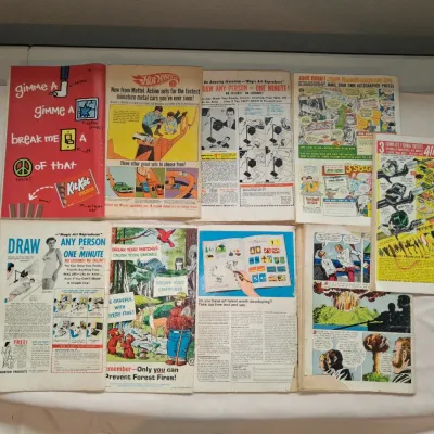 Vintage 1960s Comic Book Lot of 10 Archie Millie Banana Splits Three Stooges
