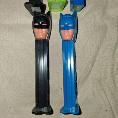Rare vintage PEZ Dispenser Lot of 5 - Batman & Incredible Hulk 1980s 1990s DC Marvel