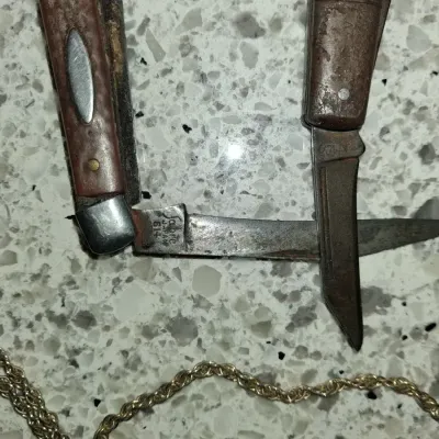 Vintage Pocket Knives and Jewelry Lot