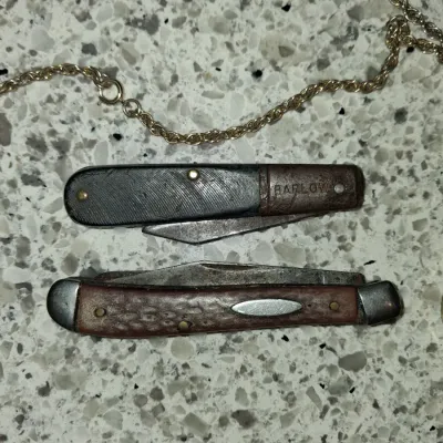 Vintage Pocket Knives and Jewelry Lot