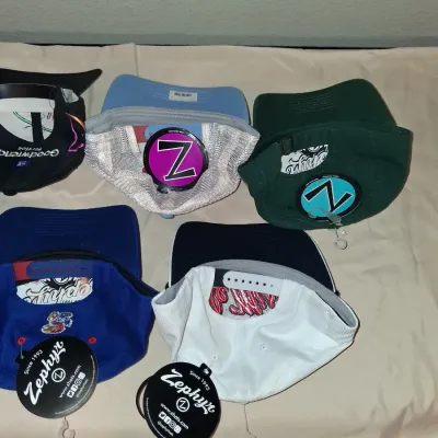 Vintage New w/ tags NCAA College Hats Lot - Zephyr Snapback / Stretch Fit FSU Tulane Ole Miss
