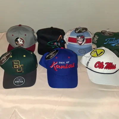 Vintage New w/ tags NCAA College Hats Lot - Zephyr Snapback / Stretch Fit FSU Tulane Ole Miss
