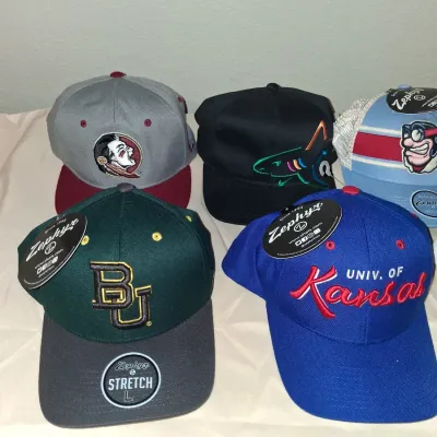 Vintage New w/ tags NCAA College Hats Lot - Zephyr Snapback / Stretch Fit FSU Tulane Ole Miss