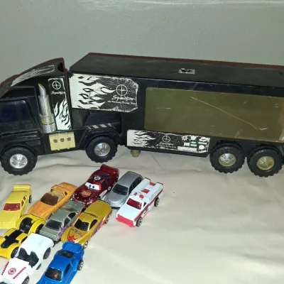 Vintage Toy Car Lot - Jeff Gordon #24 RC, Porsche 928, Truck Hauler, 13+ Diecast