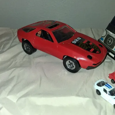Vintage Toy Car Lot - Jeff Gordon #24 RC, Porsche 928, Truck Hauler, 13+ Diecast
