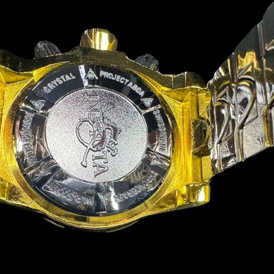 Sale Photo Thumbnail #161: Modeled after the Invicta Reserve Venom, model number 27175/27176. This features a distinctive bright red dial detailed with sub-dial linework mimicking Tony Stark’s technology. Includes the original box. [RS]