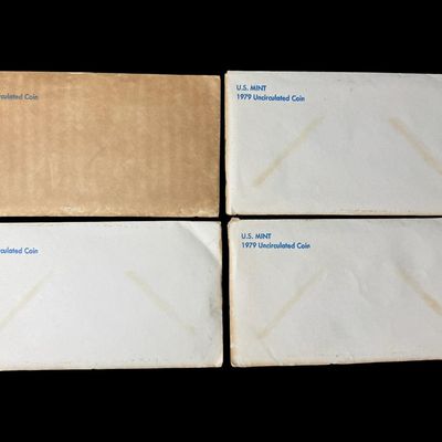 Sale Photo Thumbnail #180: Includes four 1979 Philadelphia and Denver Mint sets. [RS]