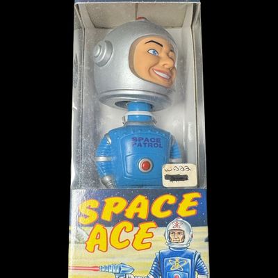 Sale Photo Thumbnail #182: This is a vintage Captain Johnny Funko bobble-head figure in the original packaging. Measurement of box: 7.5” x 3”. [RS]