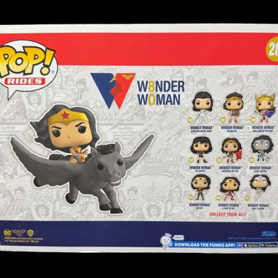 Sale Photo Thumbnail #195: This piece features Wonder Woman on a Pegasus.  It is in the original unopened box. Measurement of box: 10” x 7” x 8”. [RS]