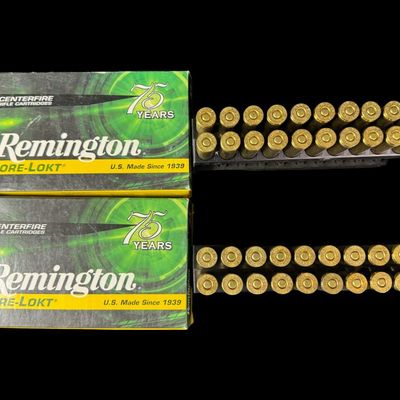 Sale Photo Thumbnail #224: Includes two boxes of 20 rounds of Remington 7mm REM Mag, 140 grain, Core-Lokt PSP ammo. Total of 40 rounds. NO SHIPPING ON AMMUNITION. [CS]