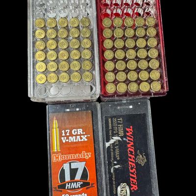 Sale Photo Thumbnail #227: Includes a full box of 20 rounds of Remington 270 WIN, 150 grain Core-Lokt SP ammo; a full box of 50 rounds of TulAmmo .30 carbine, 110 grain, full metal jacket ammo; a full box of 50 rounds of .30 caliber carbine military ammo; 35 rounds of Winchester .1
