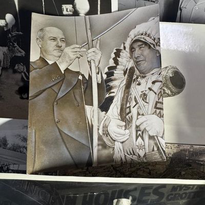 Sale Photo Thumbnail #248: This includes over 30 vintage pictures depicting celebrities, military, Native Americans, and more. [RS]