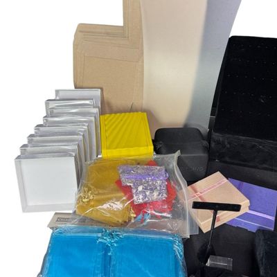 Sale Photo Thumbnail #316: Includes jewelry boxes, jewelry sachets, jewelry props, and more. Total of 200+ pieces. [RS]