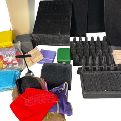 Sale Photo Thumbnail #315: Includes jewelry boxes, jewelry sachets, jewelry props, and more. Total of 200+ pieces. [RS]