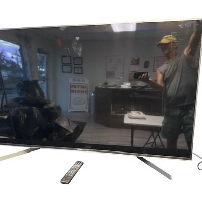 Sale Photo Thumbnail #355: This 55” flat screen is gently used and working at the time of catalog. It was manufactured in 2019, and removed from the original box in 2025. [RS]
