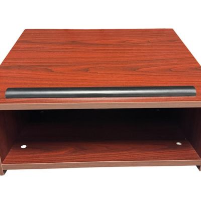 Sale Photo Thumbnail #391: This piece features a ridge on the surface to hold pens or books. There is an open area inside for additional storage. Measurement: 24” x 14” x 20”. [RS]