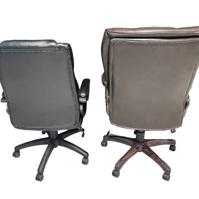 Sale Photo Thumbnail #416: These chairs show signs of wear in areas, including flaking and some wobble. Total of two chairs. You are bidding on the two chairs pictured. [RS]
