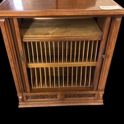 Sale Photo Thumbnail #16: 5) Wood storage cabinet with tambour (roll-up) doors. Local    /Shreveport.  