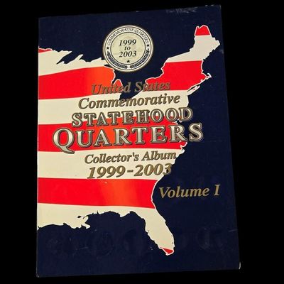 Sale Photo Thumbnail #72:  Lot of 2 Coin Collector Albums  Statehood Quarters and 1992 Bahamas Set.                           