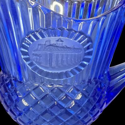 Sale Photo Thumbnail #98:  Avon Fostoria Cobalt Washington / White House Glass  6 Pieces.                           