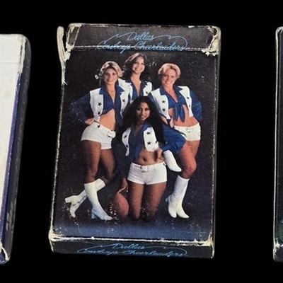 Sale Photo Thumbnail #189:  Lot of 3 Dallas Cowboys Cheerleaders Playing Card Decks.                           