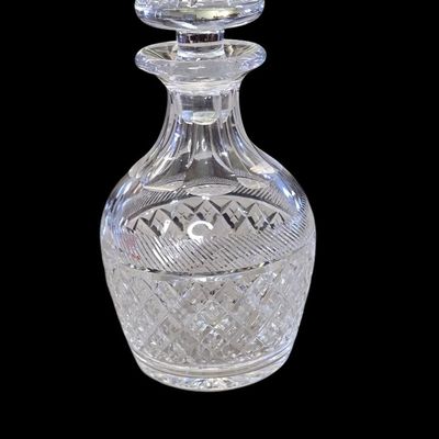 Sale Photo Thumbnail #216:  Cut Crystal Decanter with Stopper.                           