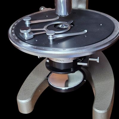 Sale Photo Thumbnail #270:  Olympus Tokyo Microscope in Cabinet  SN 213071.                           