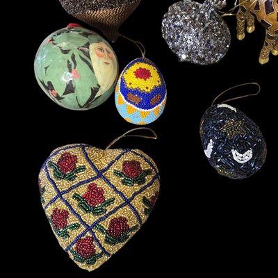 Sale Photo Thumbnail #326:  Lot of Mixed Decorative Ornaments.                           