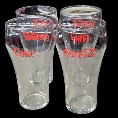 Sale Photo Thumbnail #401:  Set of 4 Coca-Cola / Coke Glasses.                           