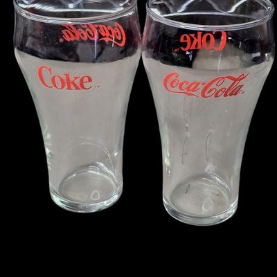 Sale Photo Thumbnail #403:  Set of 4 Coca-Cola / Coke Glasses.                           