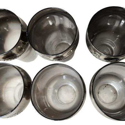 Sale Photo Thumbnail #624:  Set of 6 Ombre Coca-Cola Glasses.                           