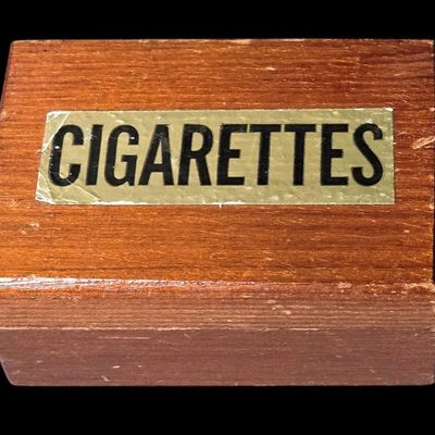 Sale Photo Thumbnail #664:  Novelty Cigarette Box.                           