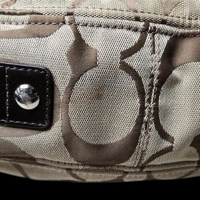 Sale Photo Thumbnail #754:  Coach signature jacquard hobo. Pre-owned.     $55                     