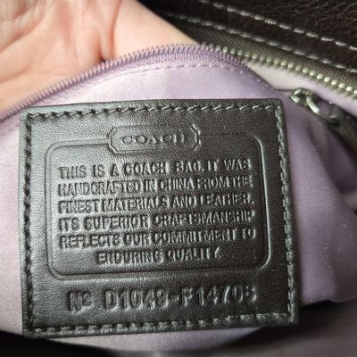 Sale Photo Thumbnail #753:  Coach signature jacquard hobo. Pre-owned.     $55                     