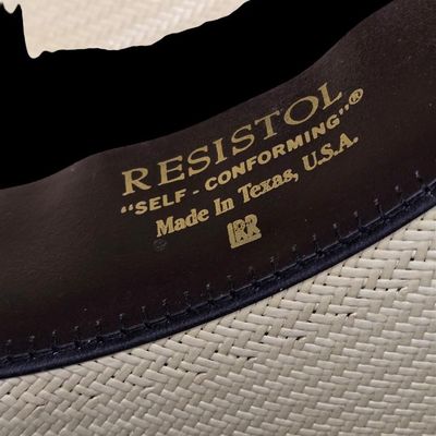 Sale Photo Thumbnail #763:  Resistol Genuine Shantung Panama  6-star  Self-Conforming  Made in Texas. Size 6 7/8.                           