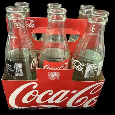 Sale Photo Thumbnail #868:  2009 New Orleans Saints World Champions Coca-Cola 6-pack carrier.