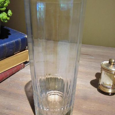 Sale Photo Thumbnail #1105:  Clear Glass Tumblers  Possible Ellesse Design.                           